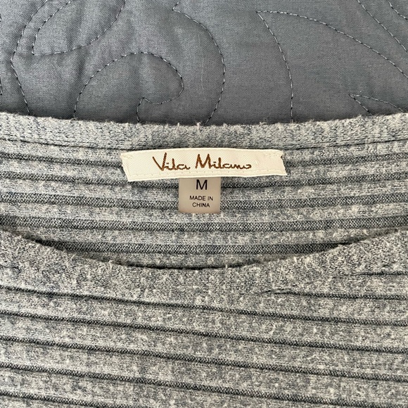 Pretty Blue Ribbed Sweater - Picture 3 of 4